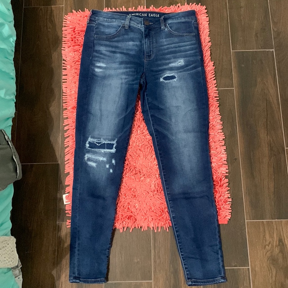 NWOT American Eagle High rise Jeggings size 10R.